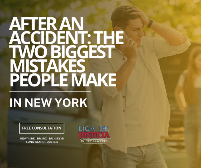 After an accident: the two biggest mistakes people make in New York.