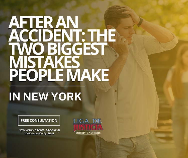 After an accident: the two biggest mistakes people make in New York.