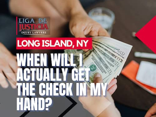 How long does it take to settle a car accident claim in Long Island? When will I get the check in my hand in New York after my car accident?